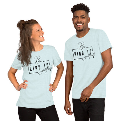 Two people wearing light blue t-shirts with 'Craven Cottage' text on a white background